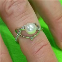 Anello Vidali Gioielli Donna in Oro bianco Perla ANOR-18-34 - ANOR-18-34